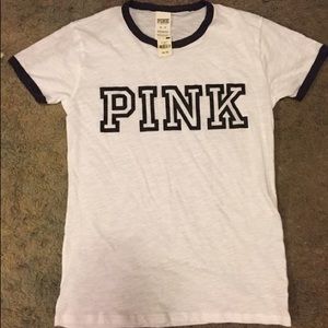 Size small black and white shirt from “Pink”